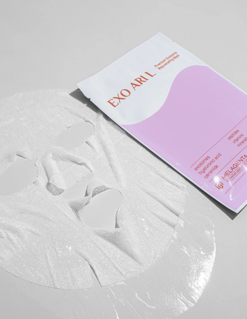 MELAGENTA, Тканевая маска для лица с экзосомами, Melagenta Premium Exosome Rejuvenating Mask