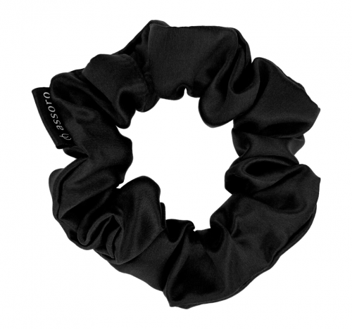 ASSORO, Шелковая резинка для волос, размер M, цвет (черный)