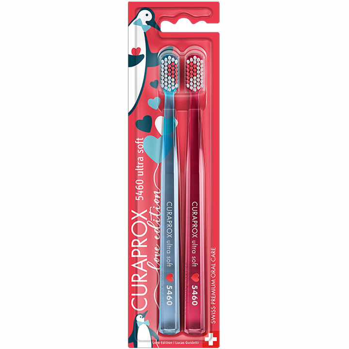 CURAPROX Набор зубных щеток ultrasoft, d 0,10 мм (2 шт.) Duo Love
