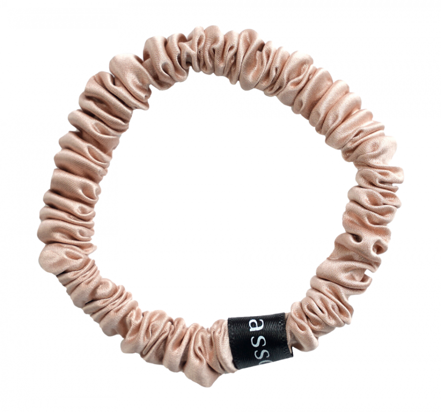 ASSORO, Шелковая резинка для волос, размер XS, цвет (нюд)