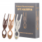 FIONA FRANCHIMON (№1 HAIRPIN), Шпильки мокачино,молочный,карамельный (набор из 3 шпилек)