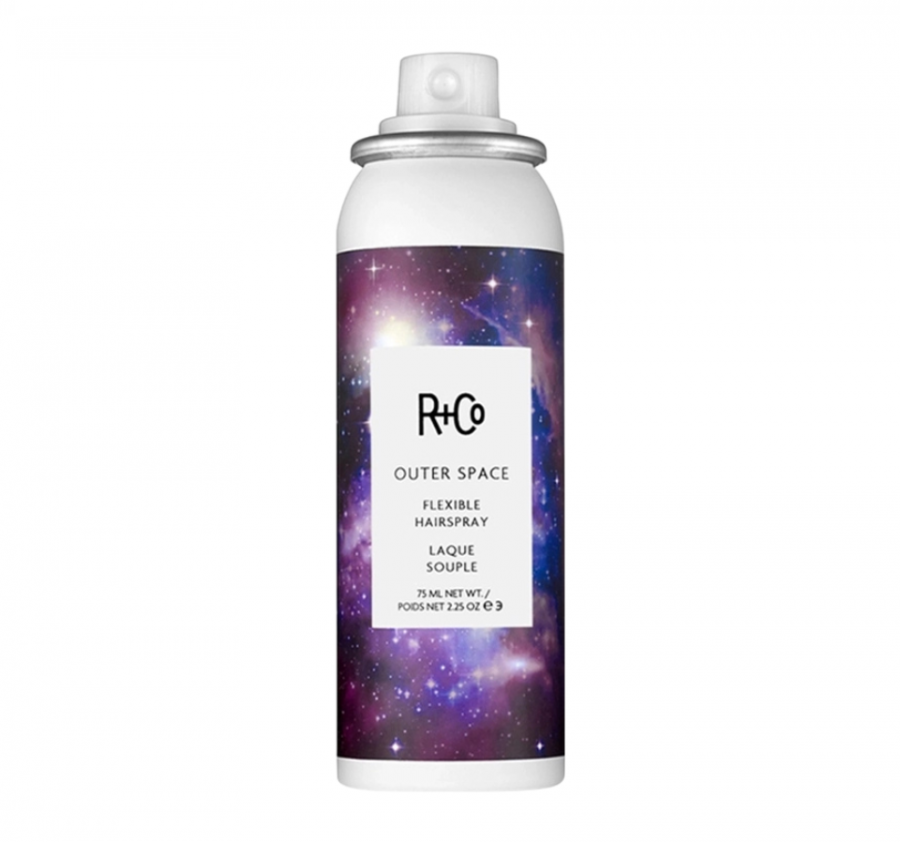 R+CO, ГАЛАКТИКА Спрей для укладки подвижной фиксации (тревел), 75 мл, OUTER SPACE Flexible Hairspray